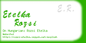 etelka rozsi business card